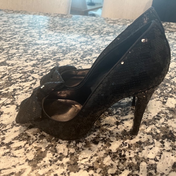 Kurt Geiger Dolly Black Sequin Bow Heels 40 / 10 - Picture 9 of 9